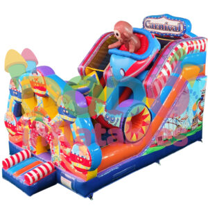 Opblaasbare glijbaan Kermis