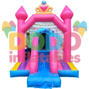 Springkussen Mini Prinses met glijbaan