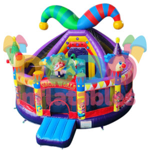 Springkussen Multiplay Circus met glijbaan