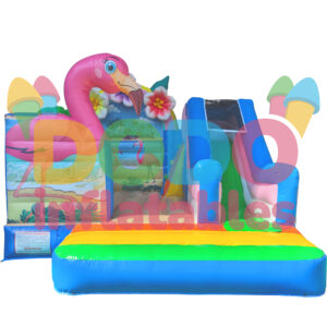 Springkussen Strandfeest met glijbaan