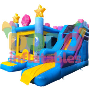 Springkussen Zeester met glijbaan
